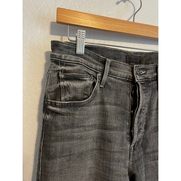 Mother The Tomcat Ankle Straight Jeans Beam Me Up Gray 29 - Picture 5 of 11